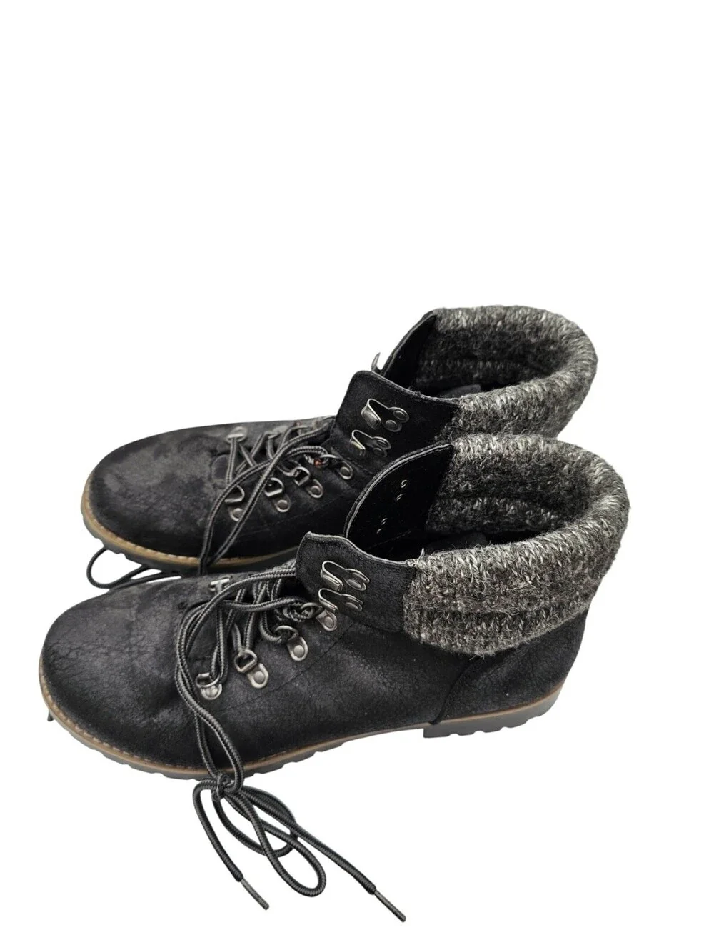 Cliffs by White Mountain Pathfield women's Sz 10 lace-up ankle boots Black